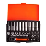 Juego de 25 piezas de dados 1/4” hexagonales MM - Bahco (Código: SL25L)